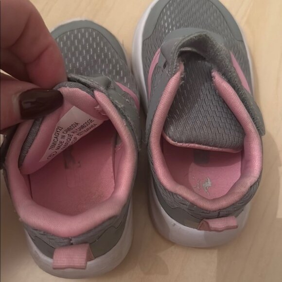 Kids Pink and Gray Sneakers - Picture 5 of 5